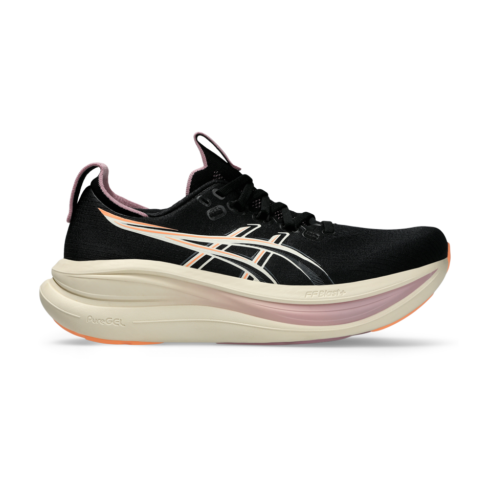 ASICS Women's GEL-NIMBUS 28 Black/Taro Purple