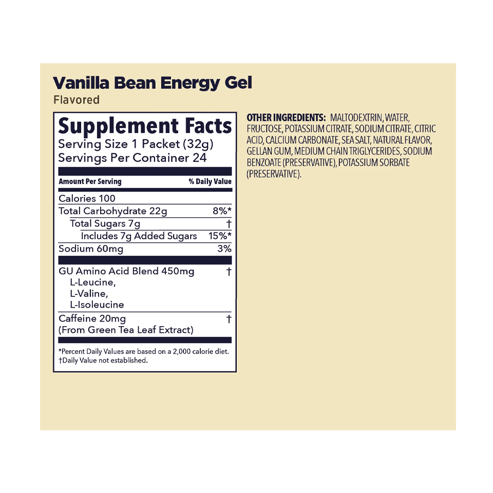 GU Energy Original Energy Gel Vanilla Bean
