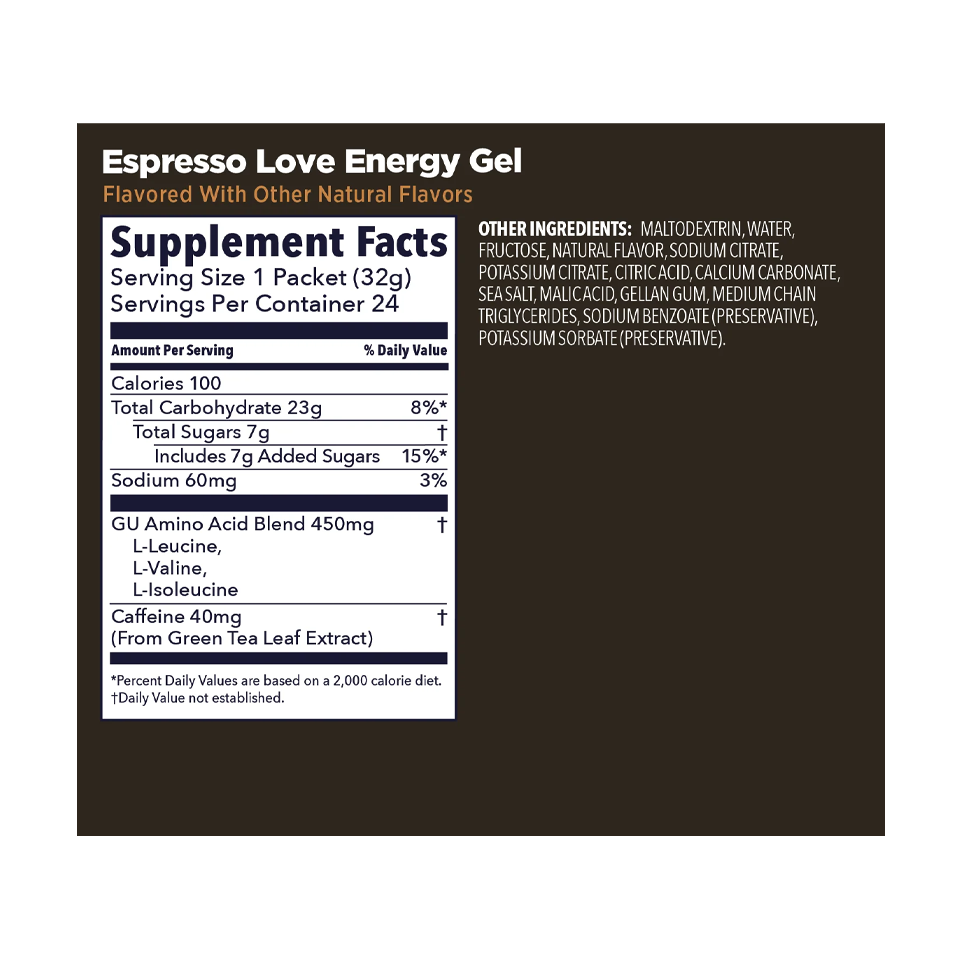 GU Energy Original Energy Gel Espresso Love