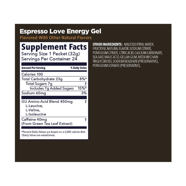 GU Energy Original Energy Gel Espresso Love