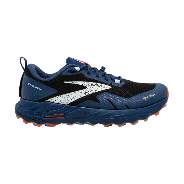 Brooks Men's Cascadia 17 GTX Black/Blue/Firecracker