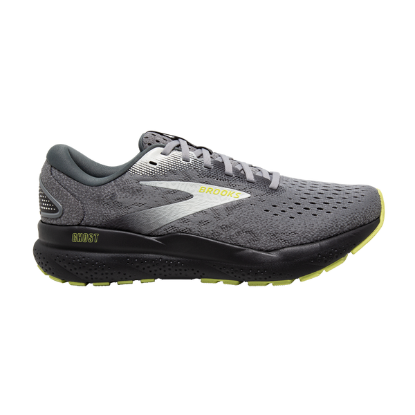 Brooks Men's Ghost 16 D Width Primer/Grey/Lime