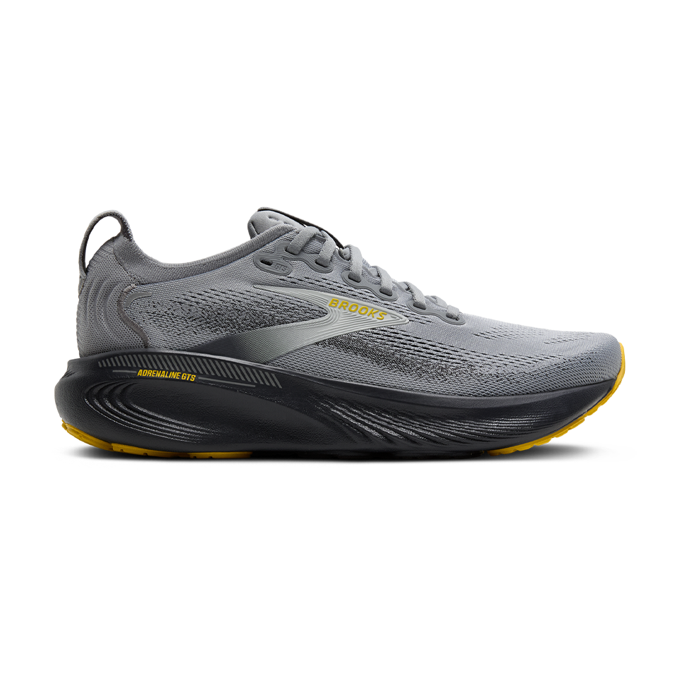 Brooks Men's Adrenaline GTS 25 D Width Primer Grey/Ebony/Jasmin