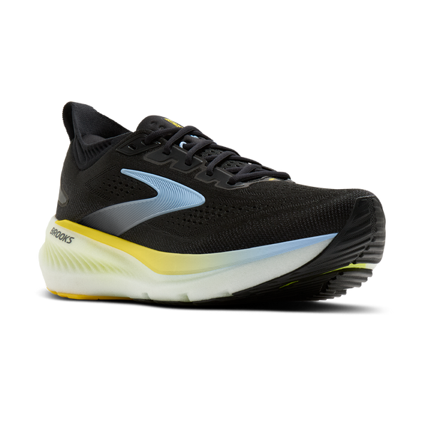 Brooks Men's Glycerin 23 D Width Black/Cyber Yellow/Nightlife