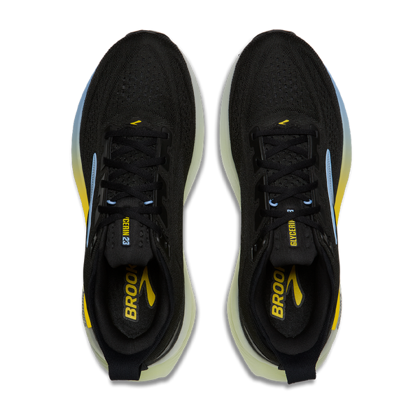 Brooks Men's Glycerin 23 D Width Black/Cyber Yellow/Nightlife