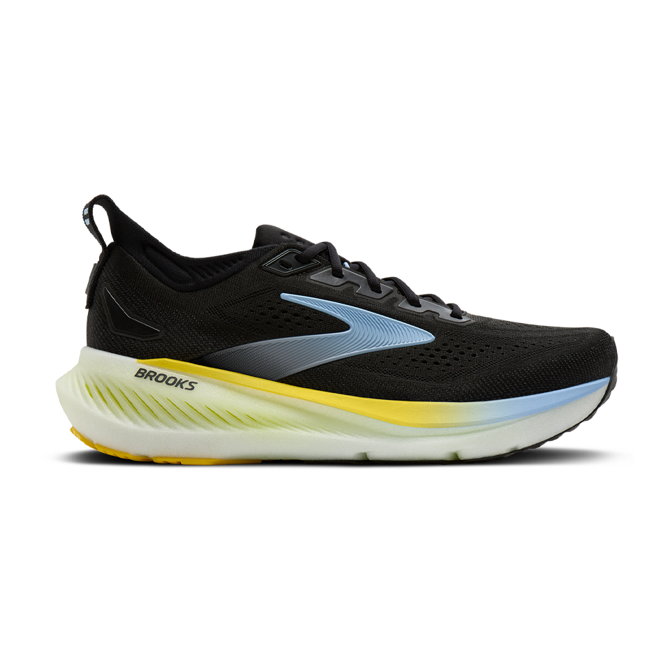 Brooks Men's Glycerin 23 D Width Black/Cyber Yellow/Nightlife Main image