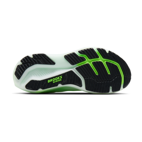 Brooks Men's Glycerin 23 D Width White/Phantom/Green Gecko