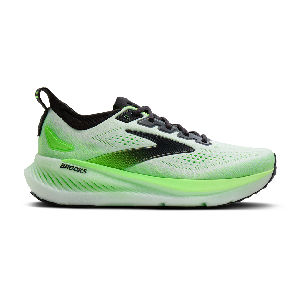 Brooks Men's Glycerin 23 D Width White/Phantom/Green Gecko
