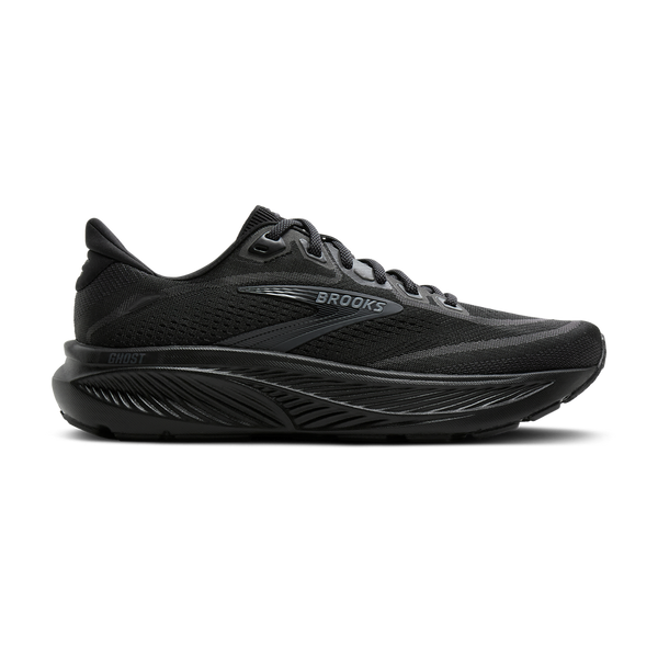 Brooks Men's Ghost 18 2E Width Black/Black/Ebony