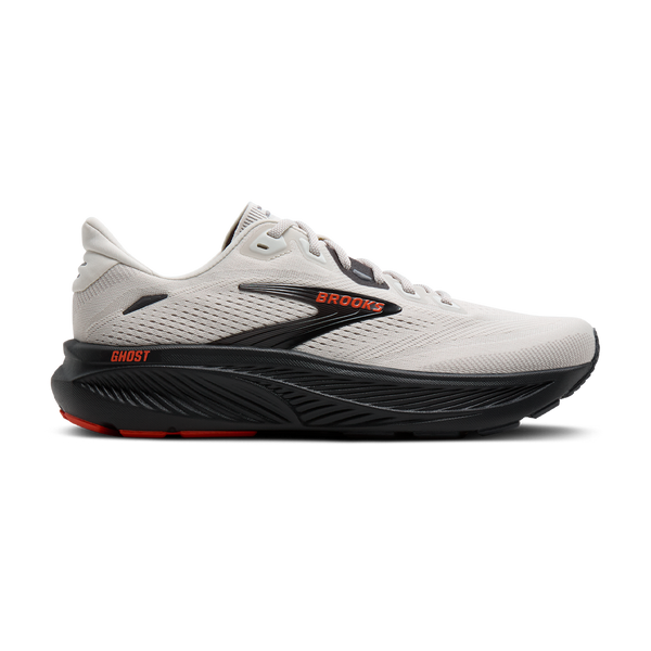 Brooks Men's Ghost 18 2E Width Coconut/Pearl/Tigerlily