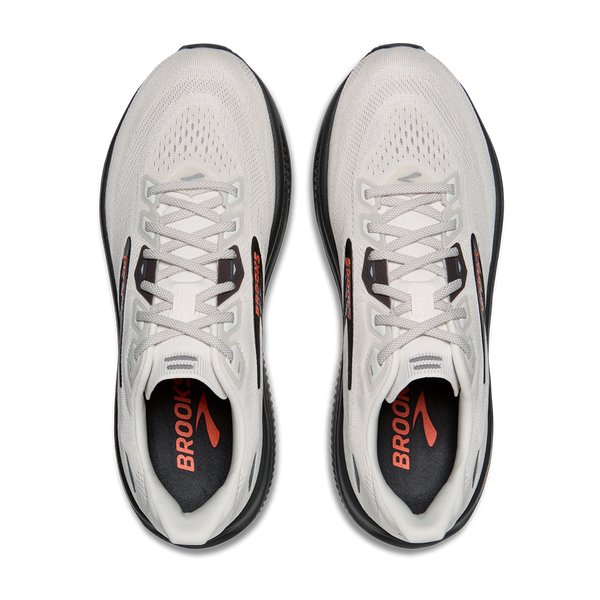 Brooks Men's Ghost 18 D Width Coconut/Pearl/Tigerlily