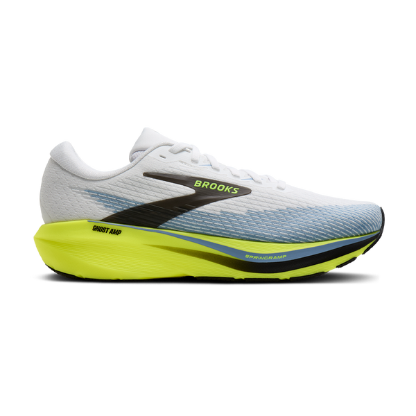 Brooks Men's Ghost Amp White/Blue/Nightlife