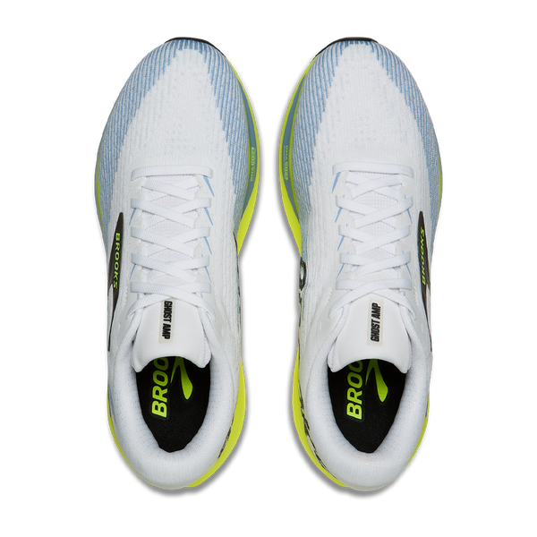 Brooks Men's Ghost Amp White/Blue/Nightlife