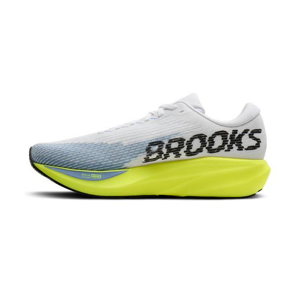 Brooks Men's Ghost Amp White/Blue/Nightlife