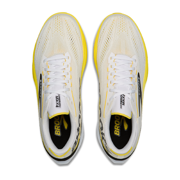 Brooks Men's Hyperion Max 4 White/Cyber Yellow/Black