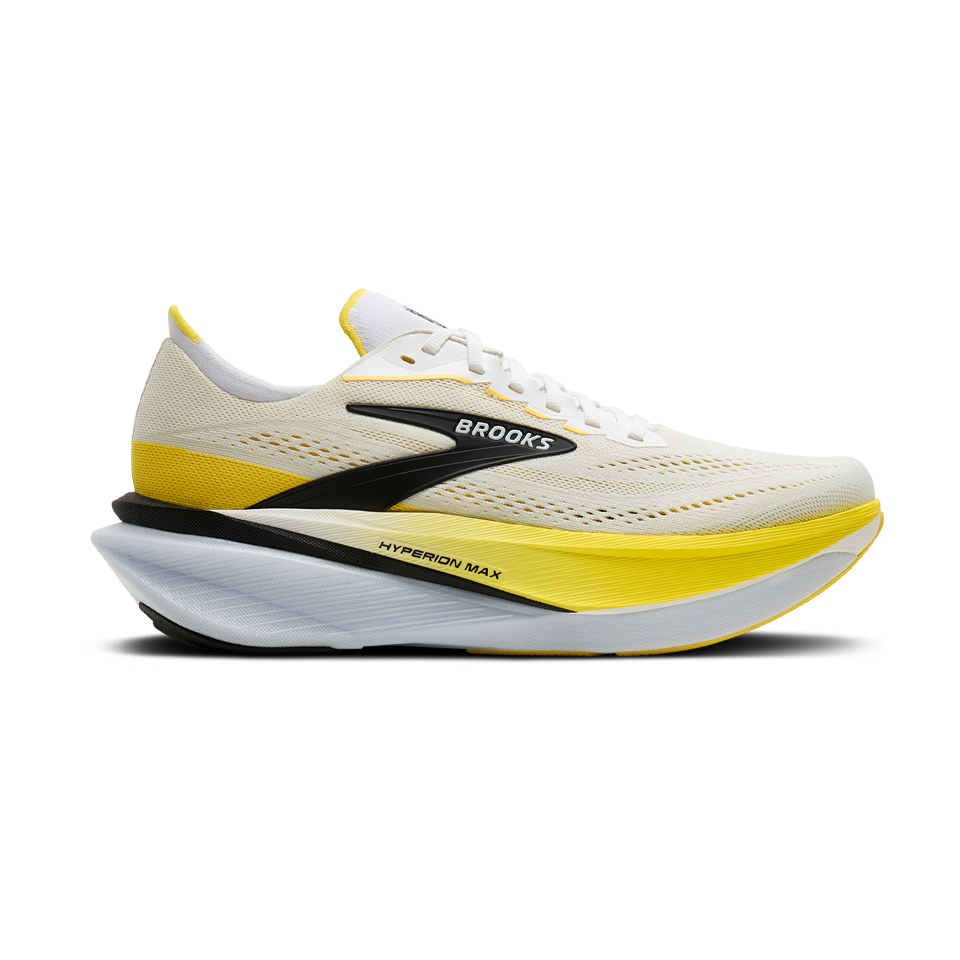Brooks Men's Hyperion Max 4 White/Cyber Yellow/Black Main image