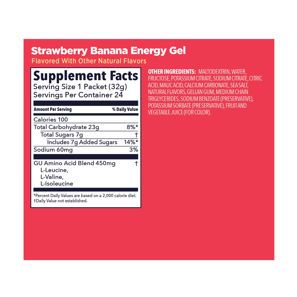 GU Energy Original Energy Gel Strawberry Banana