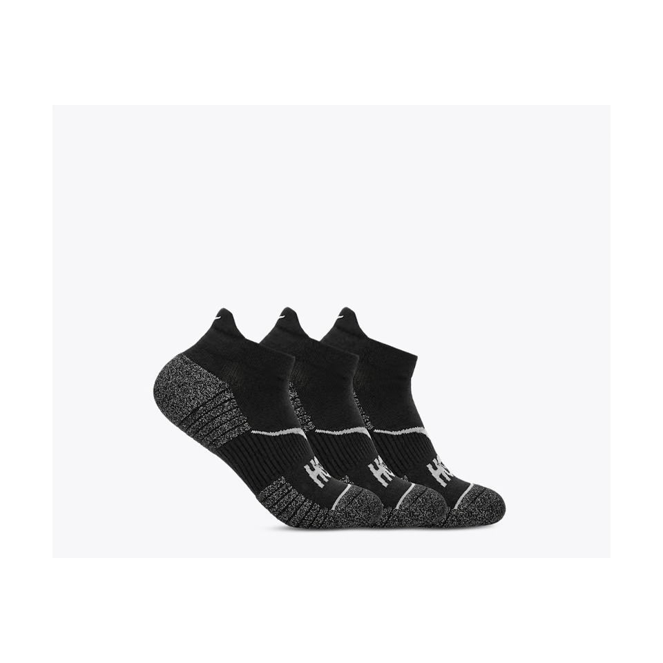 HOKA No-Show Run Sock 3-Pack Black/Black/Black
