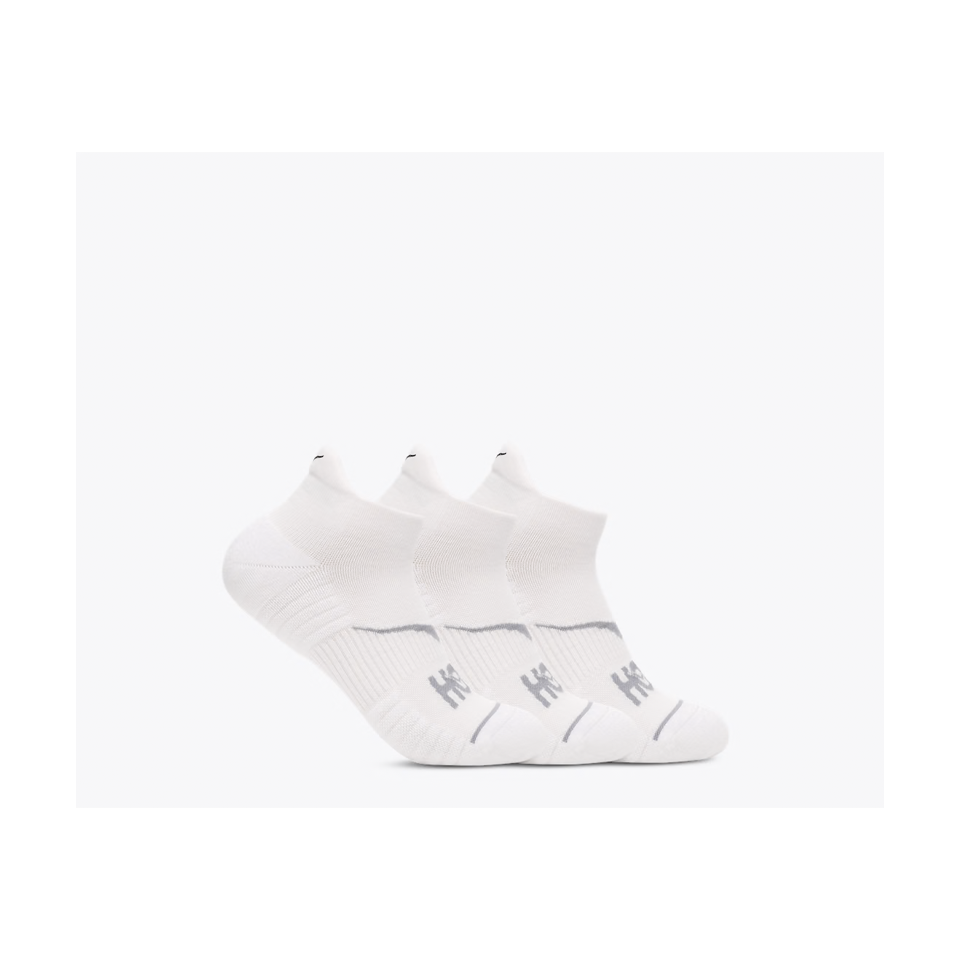 HOKA No-Show Run Sock 3-Pack White/White/White