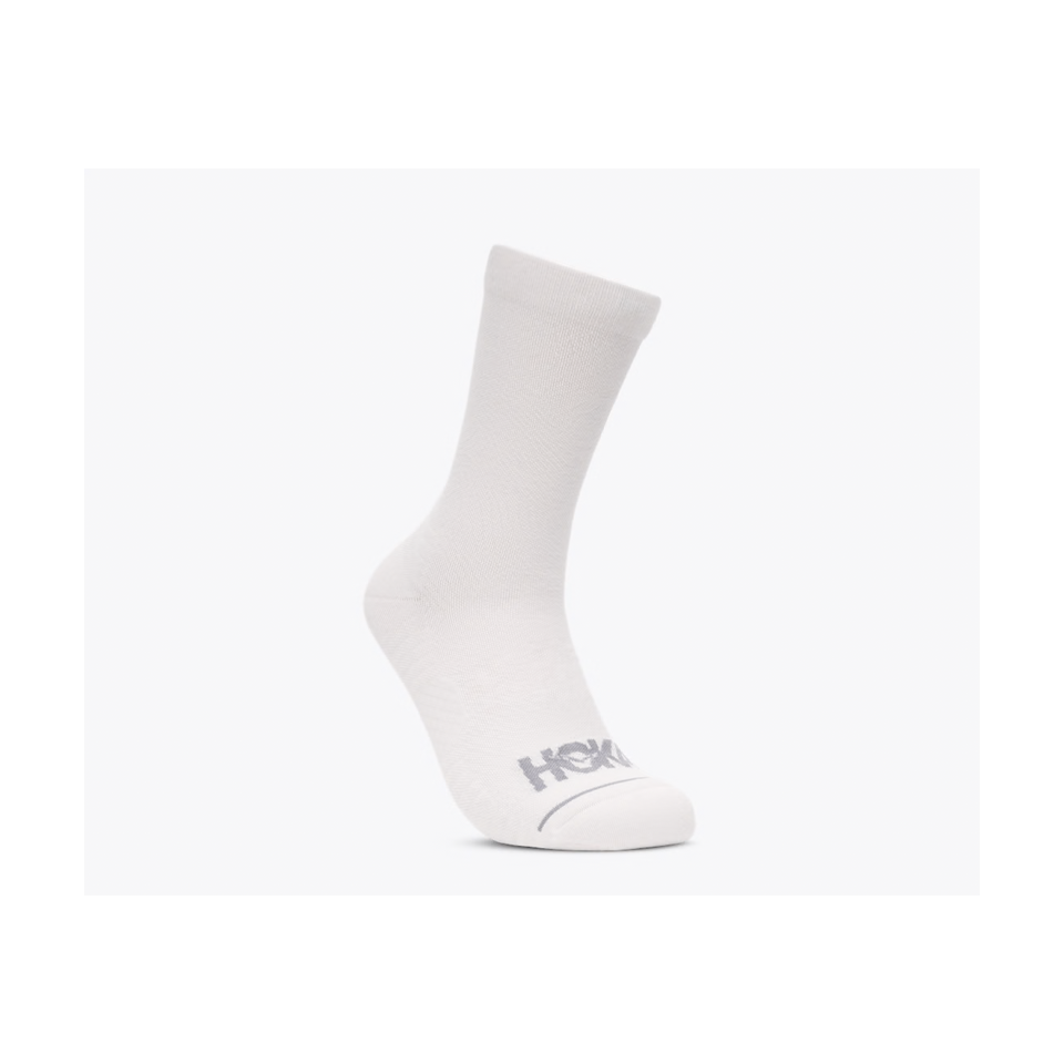 HOKA Crew Run Sock 3-Pack White/White/White