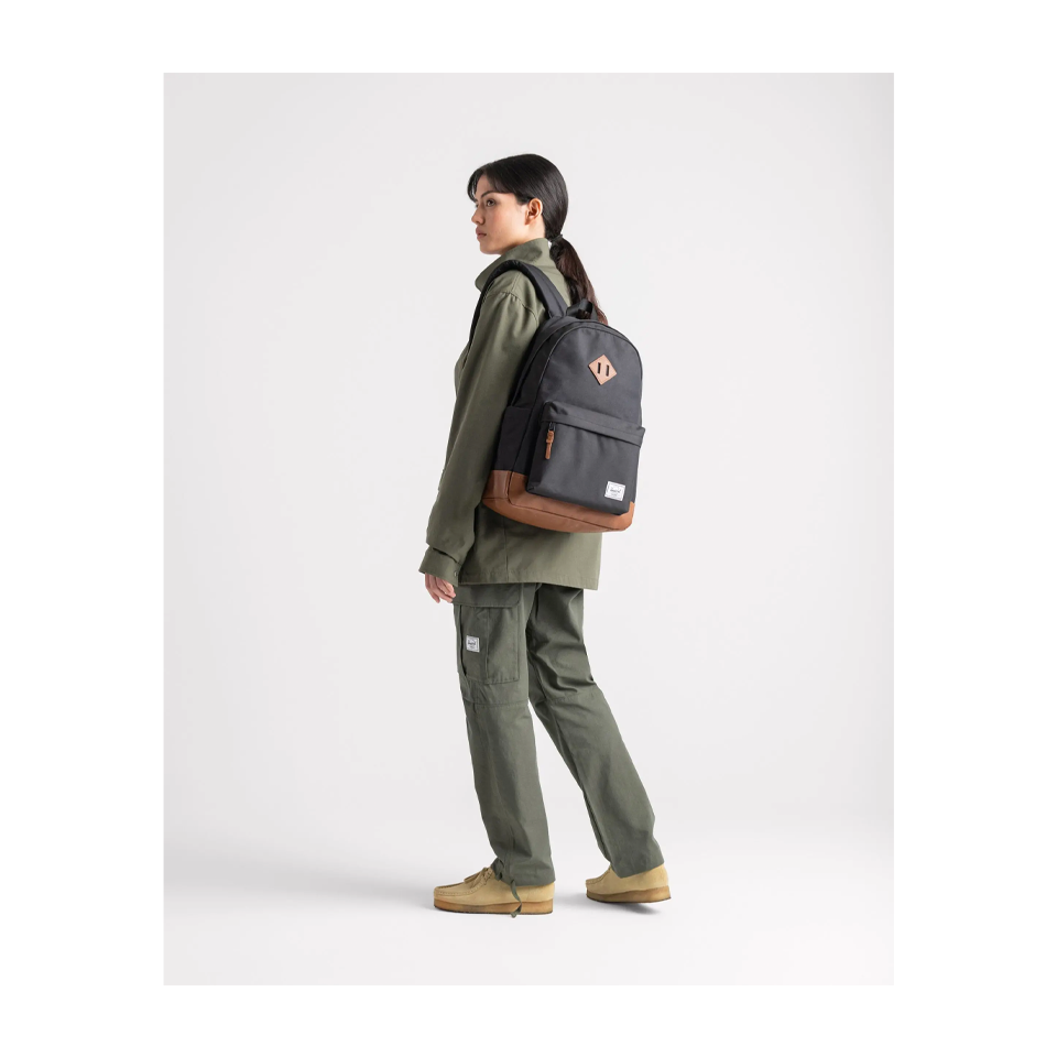 Herschel Heritage Backpack Black Tan Play Stores Inc