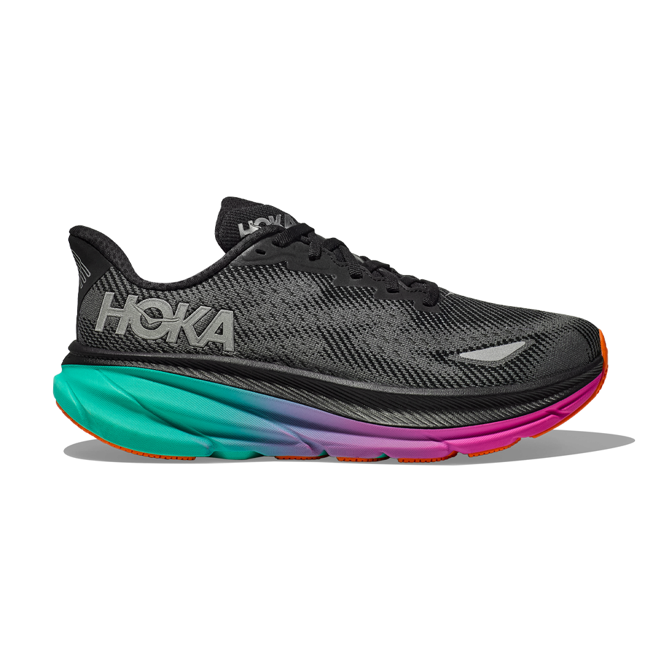 Hoka Clifton 9 GTX Women s Black Electric Aqua B 8