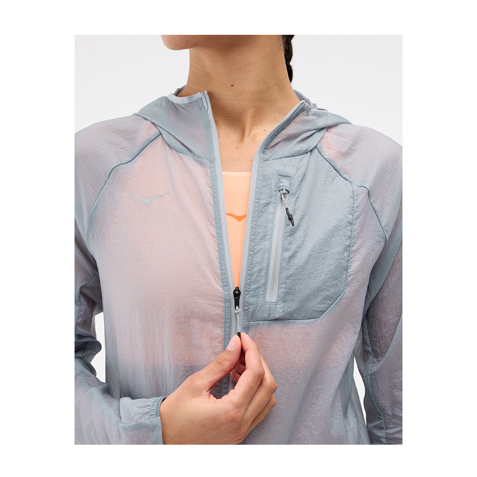 HOKA Women's Skyflow Jacket Mineral Blue