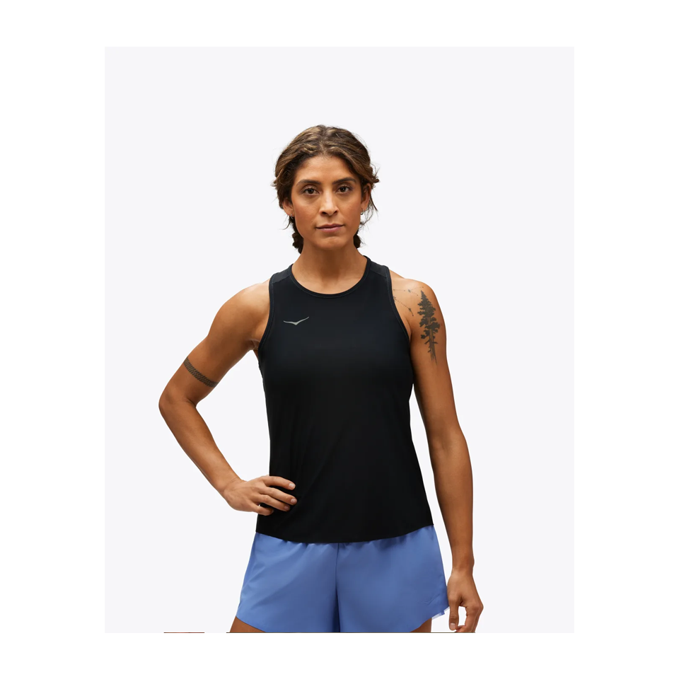 HOKA Women's Airolite Run Tank Black Main image