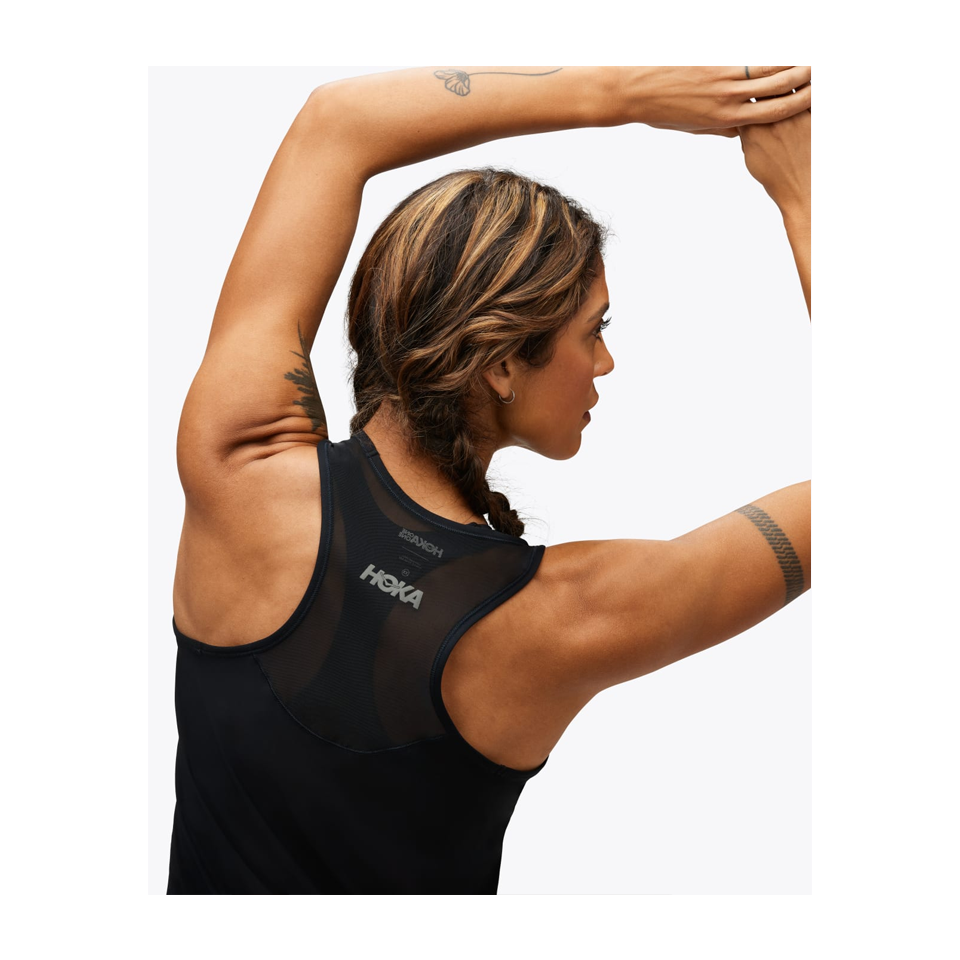 HOKA Women's Airolite Run Tank Black