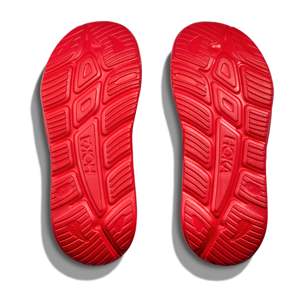 HOKA All Gender Ora Athletic Slide Vermillion/White