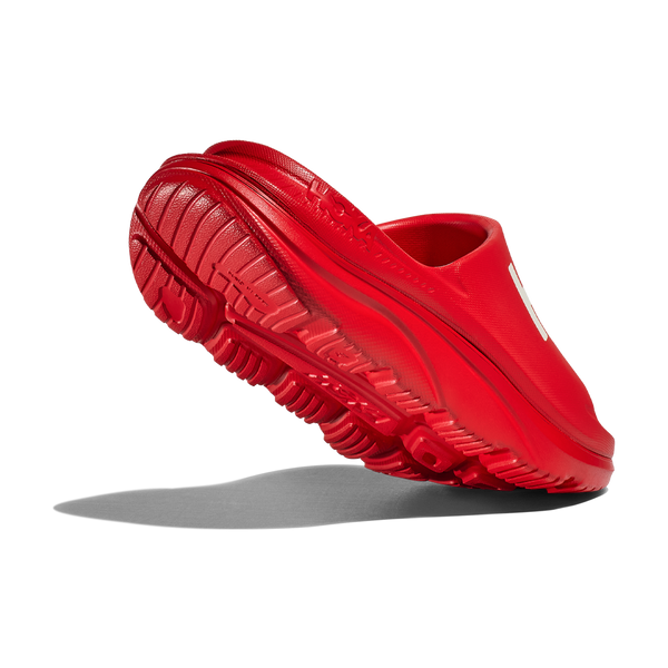 HOKA All Gender Ora Athletic Slide Vermillion/White