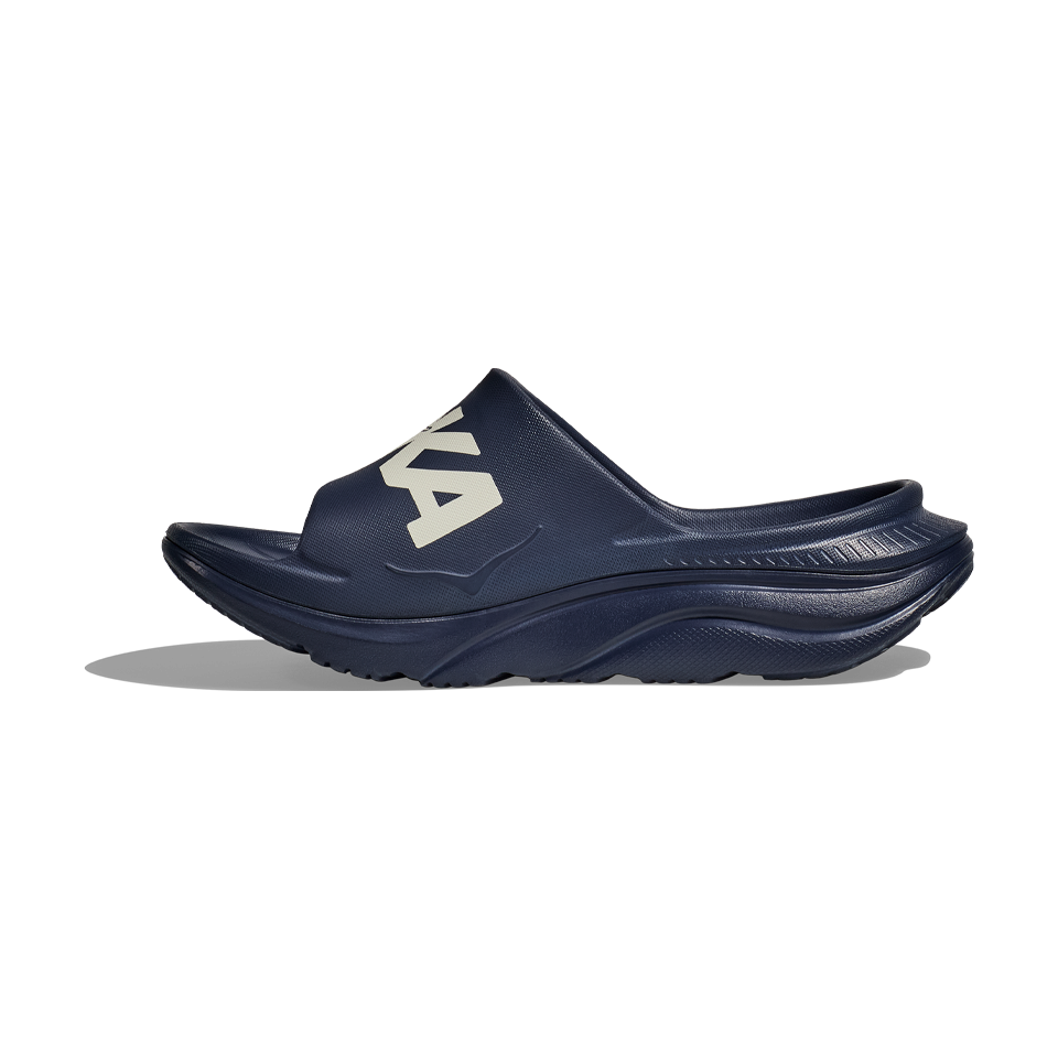 HOKA All Gender Ora Athletic Slide Varsity Navy/White