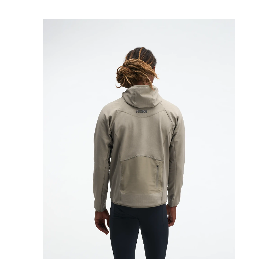 HOKA Men's SkyGlow Half-Zip Pebble Grey