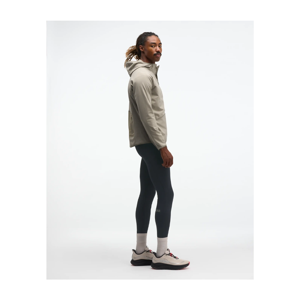 HOKA Men's SkyGlow Half-Zip Pebble Grey