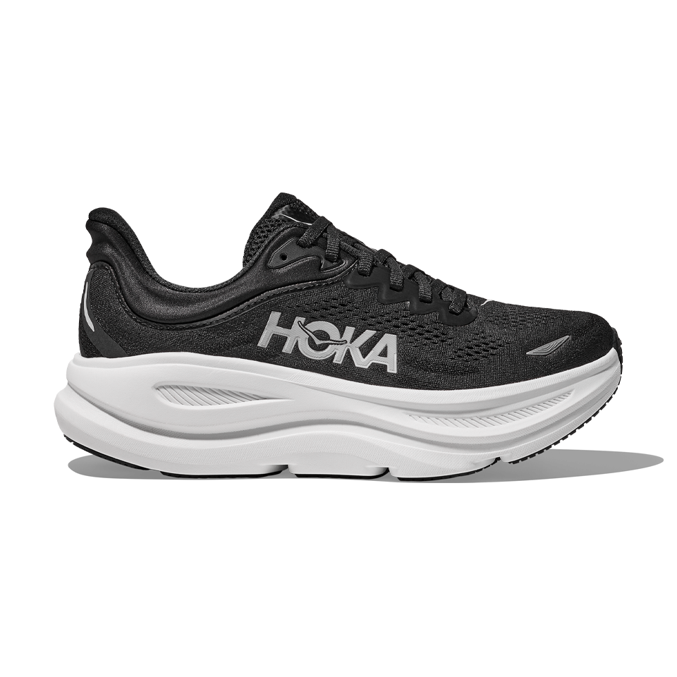 HOKA Men's Bondi 9 Wide Black/White