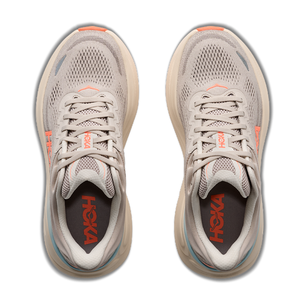 HOKA Women's Bondi 9 Wide River Rock Grey/Mineral Ore