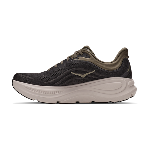 HOKA Men's Bondi 9 Wide Black/River Rock Grey