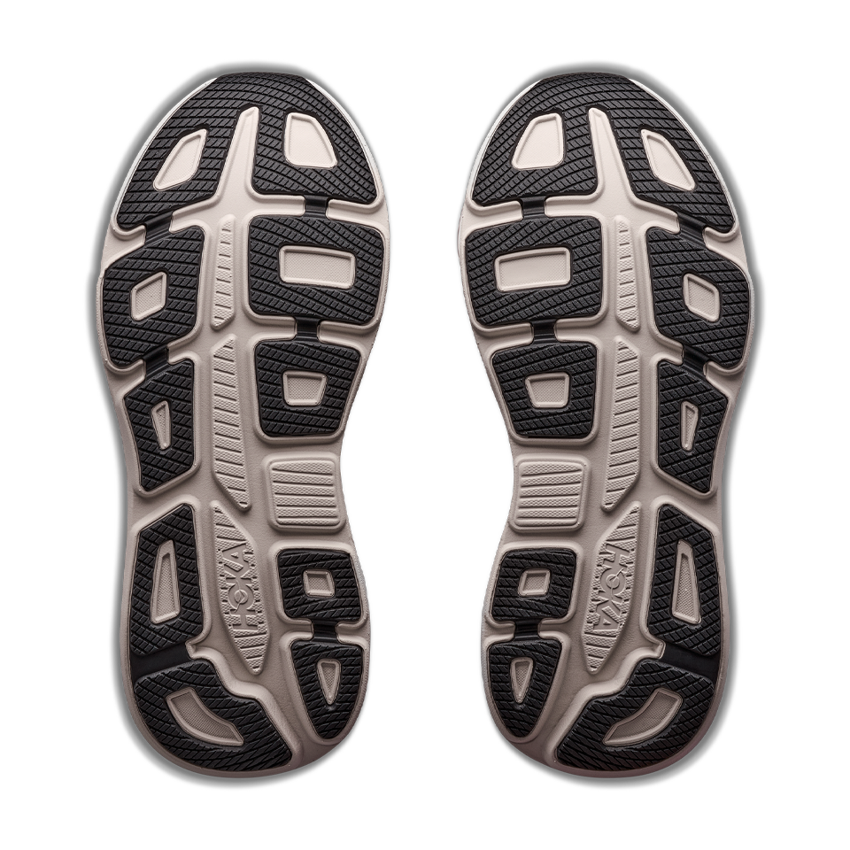 HOKA Men's Bondi 9 Wide Black/River Rock Grey