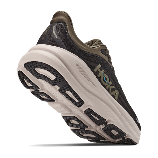 HOKA Men's Bondi 9 Wide Black/River Rock Grey