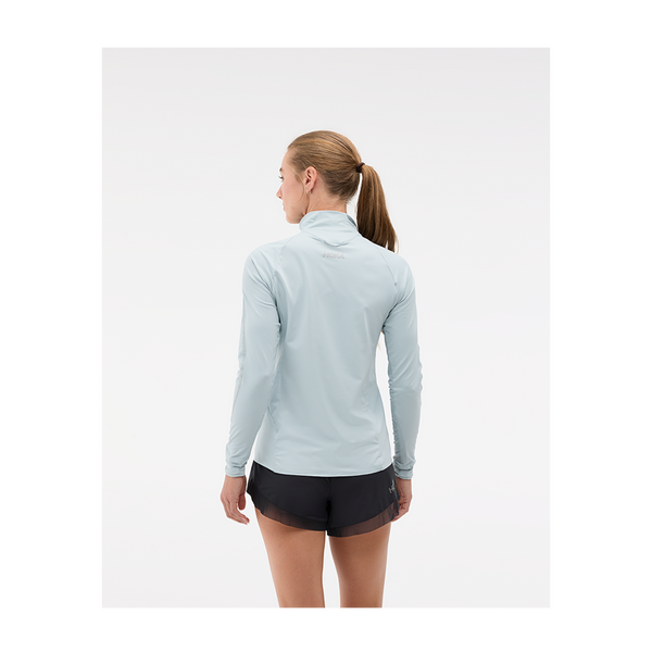 HOKA Women's GlideTech Quarter Zip Mineral Blue