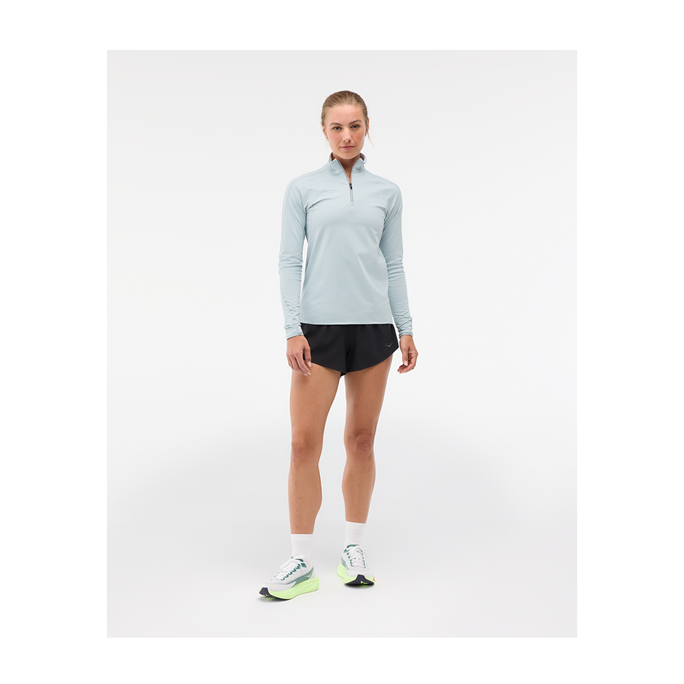 HOKA Women's GlideTech Quarter Zip Mineral Blue