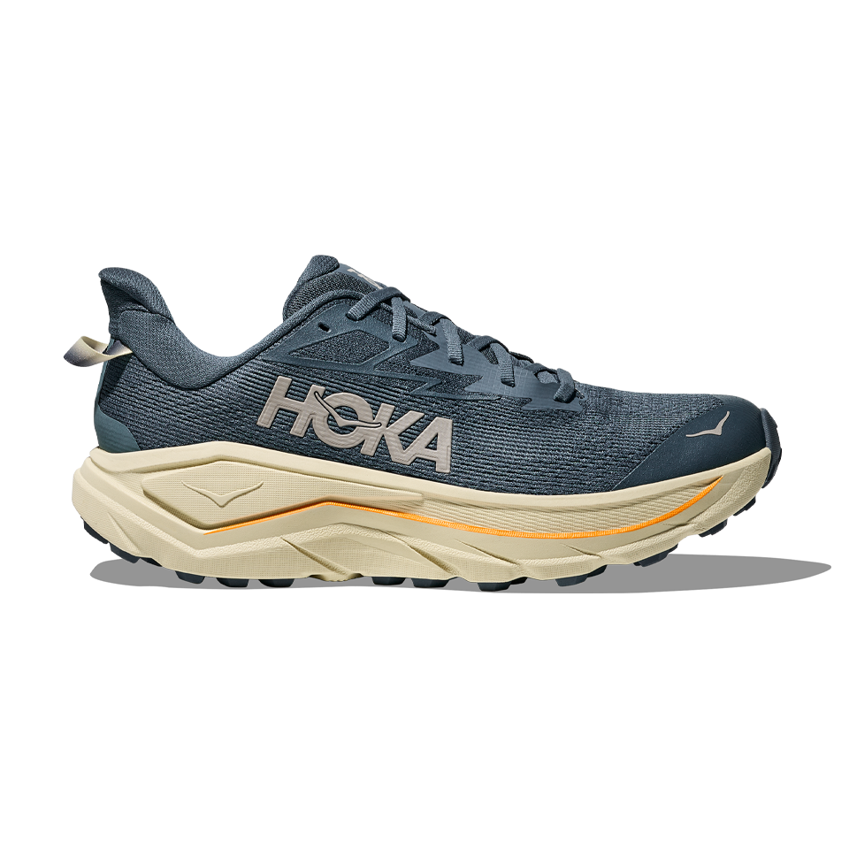 HOKA Men's Challenger 8 Wide Faded Navy/Pampass Grass Main image