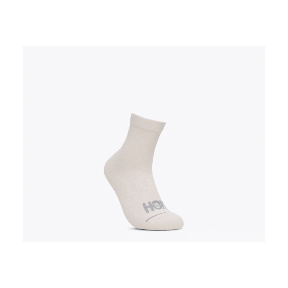 HOKA Quarter Run Sock 3-Pack White/White/White