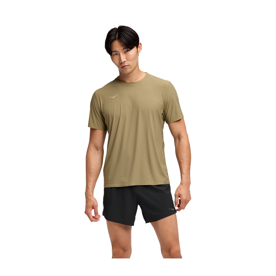 HOKA Men's Airolite Short Sleeve 2.0 Wild Mushroom