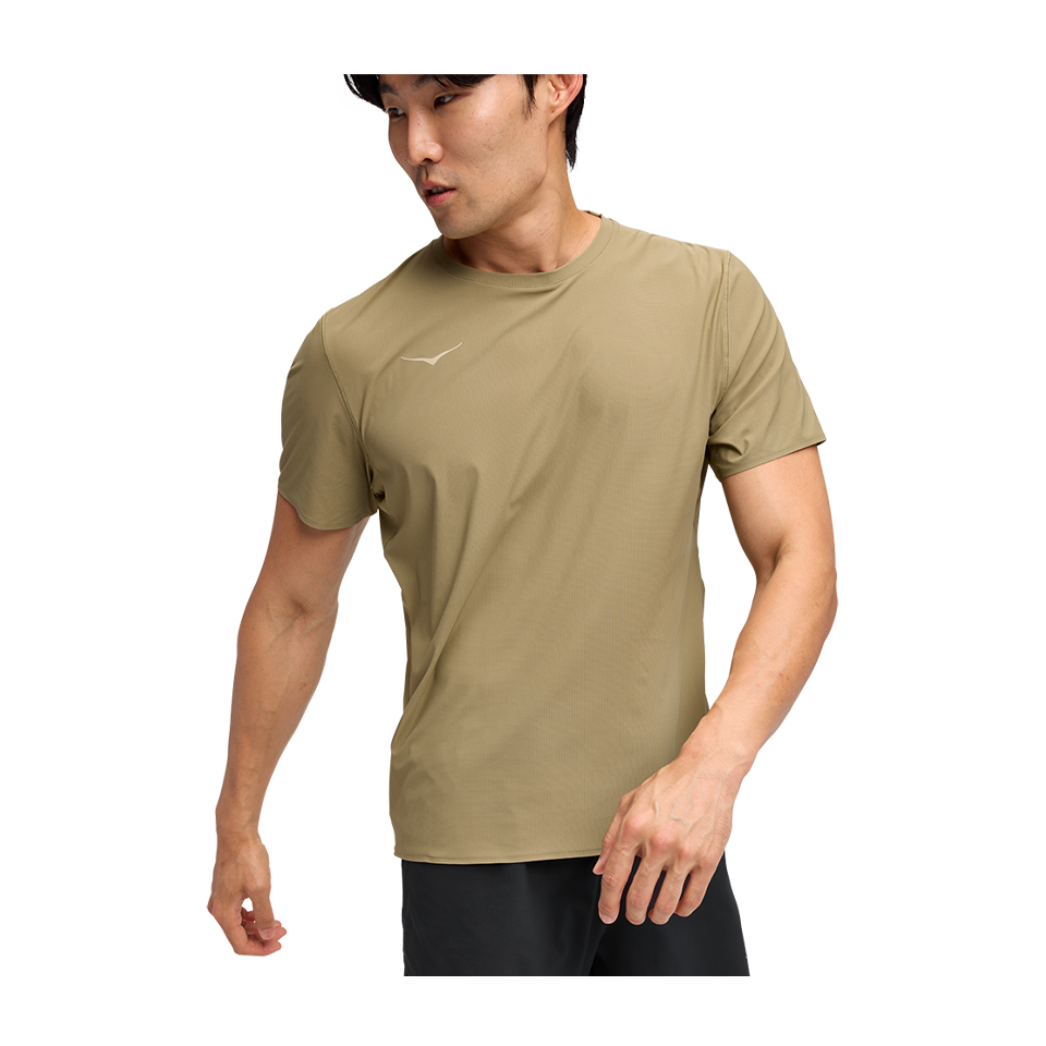 HOKA Men's Airolite Short Sleeve 2.0 Wild Mushroom