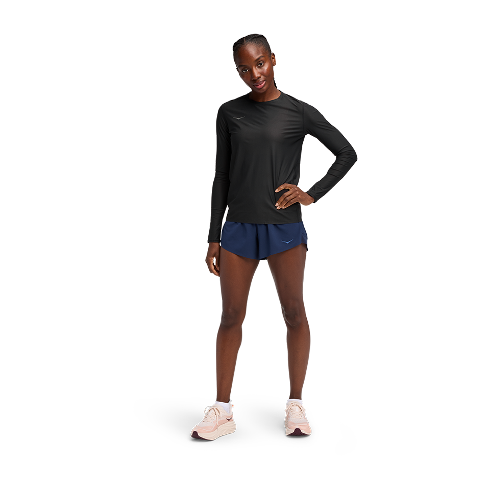 HOKA Women's Airolite Long Sleeve 2.0 Black