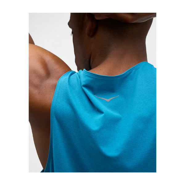 HOKA Men's EveryRun Tank Night Glow Blue