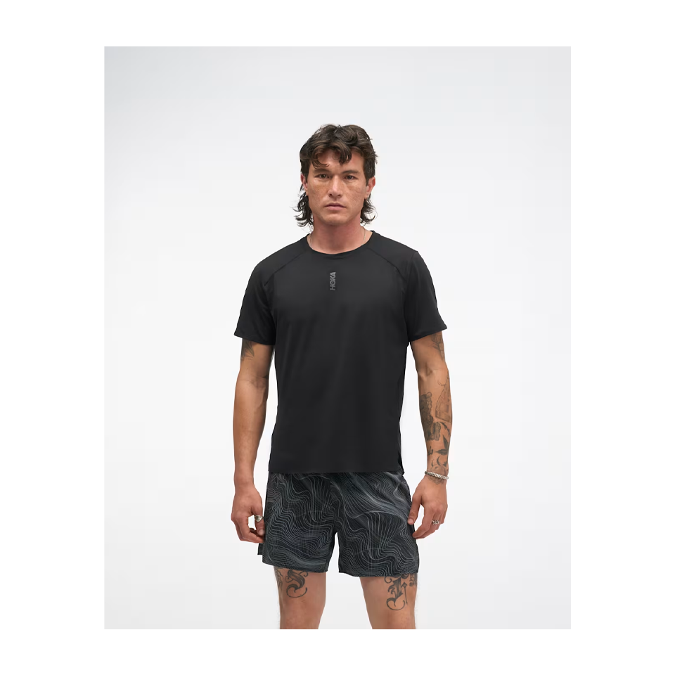 HOKA Men's EveryRun Short Sleeve Black