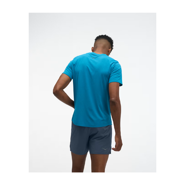 HOKA Men's EveryRun Short Sleeve Night Glow Blue