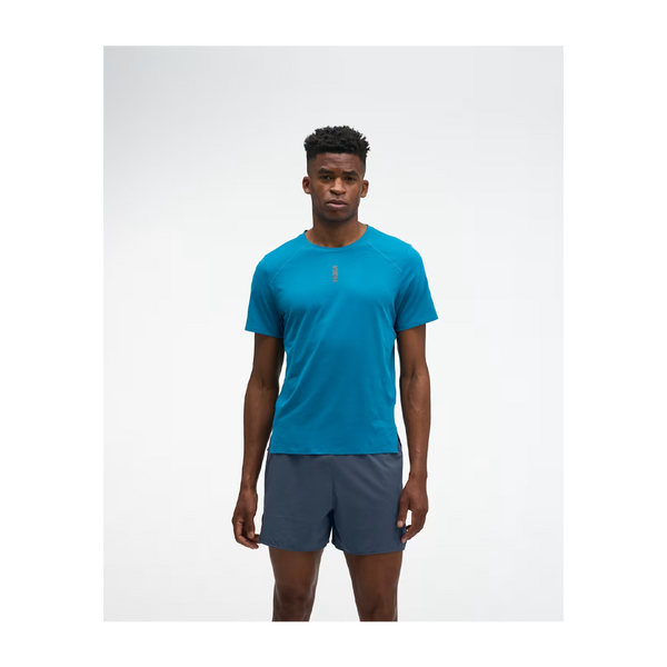 HOKA Men's EveryRun Short Sleeve Night Glow Blue
